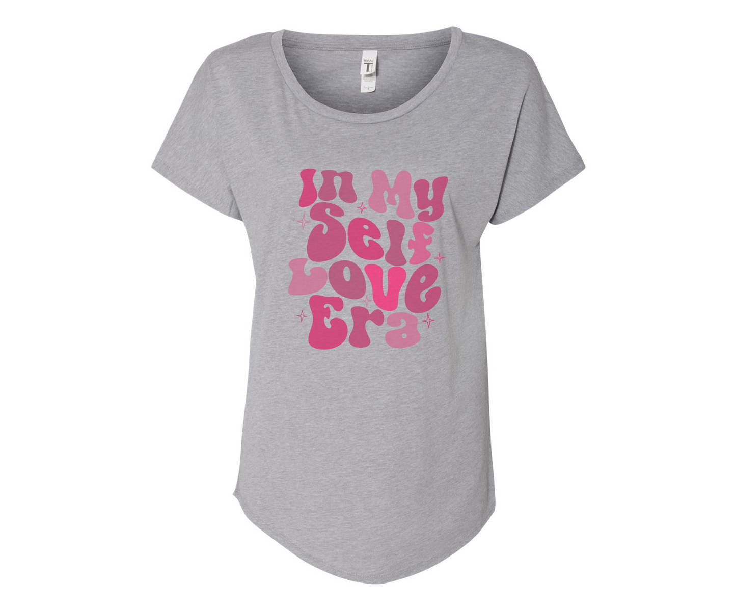In My Self Love Era Ladies Tee Shirt - In Grey & White