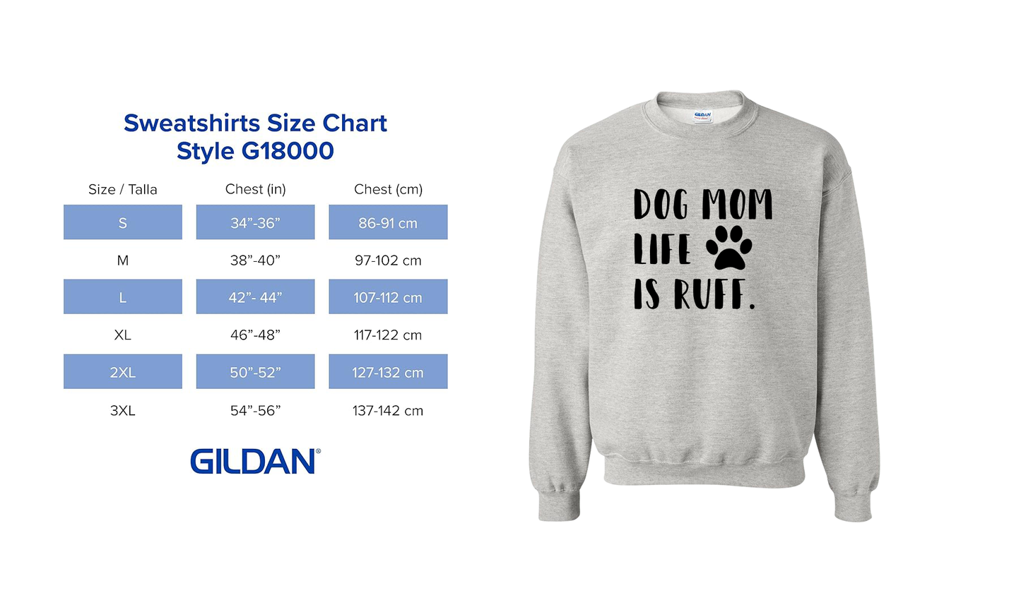 Dog Mom Life Is Ruff Blue Women's 3 Piece Dog Pajama Set - In 3 Color Choices