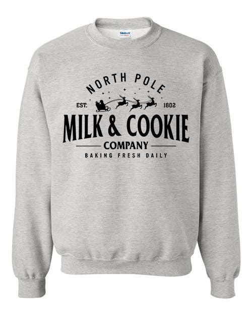 North Pole Milk & Cookie Company Crewneck Sweatshirt - In 3 Colors