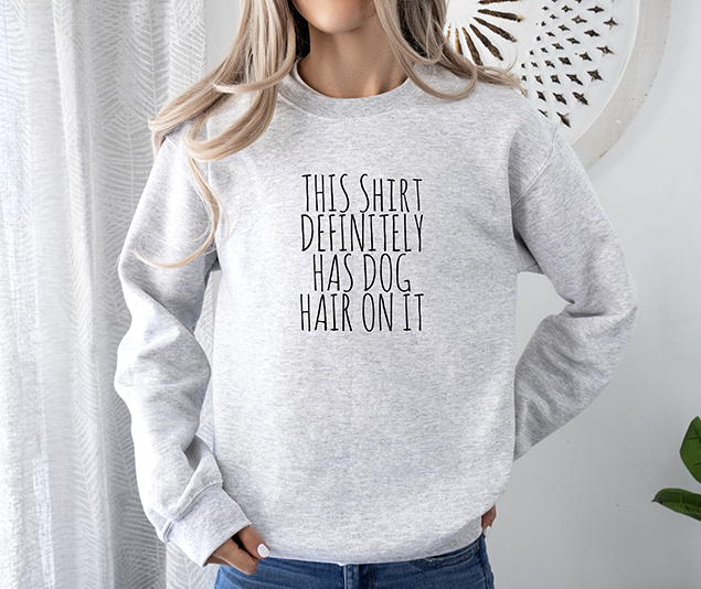 This Shirt Definitely Has Dog Hair On It Blue Women's 3 Piece Dog Pajama Set - In 3 Color Choices