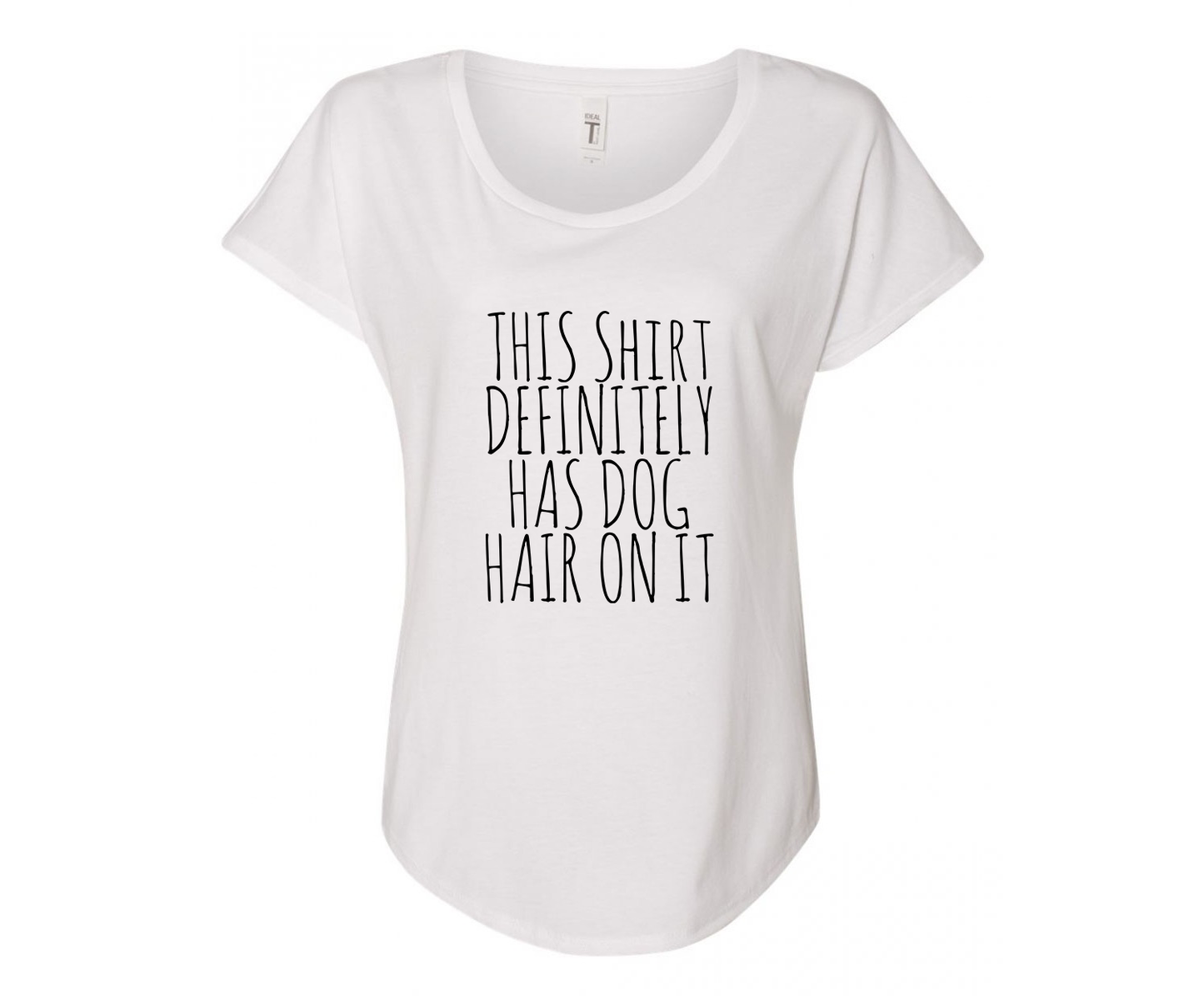 This Shirt Definitely Has Dog Hair On It Tee Shirt - In Grey & White