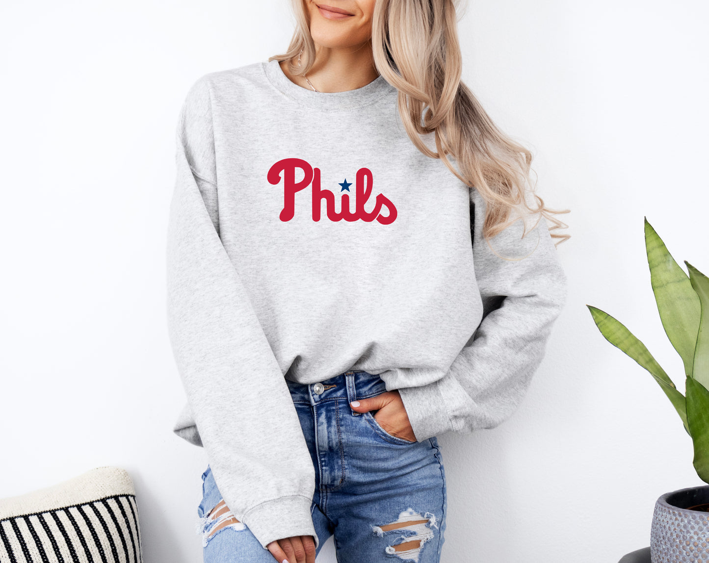Phils Phillies Baseball Crewneck Sweatshirt - In 4 Colors