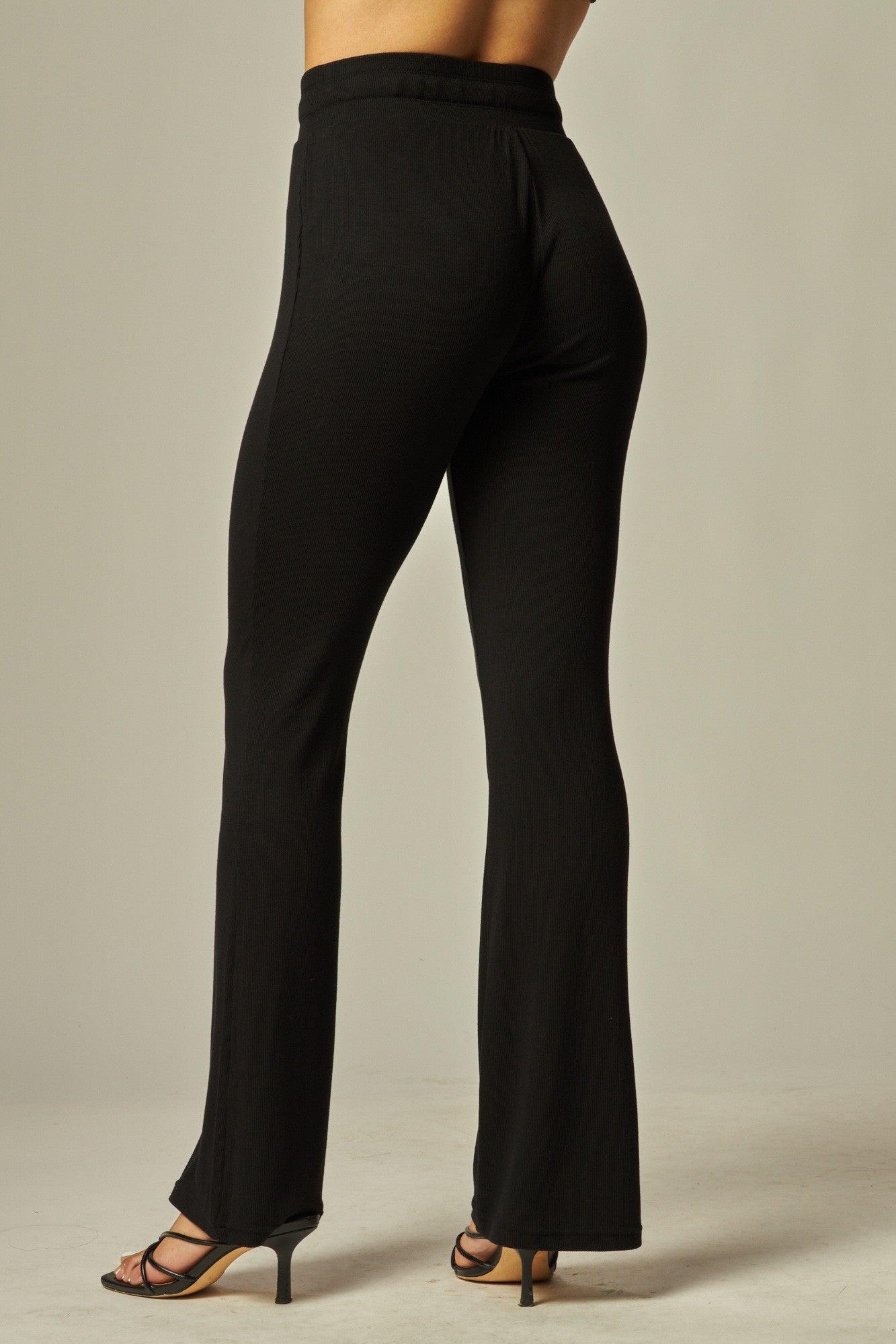 Cozy High Waist Drawstring Flare Lounge Pants - In 3 Colors