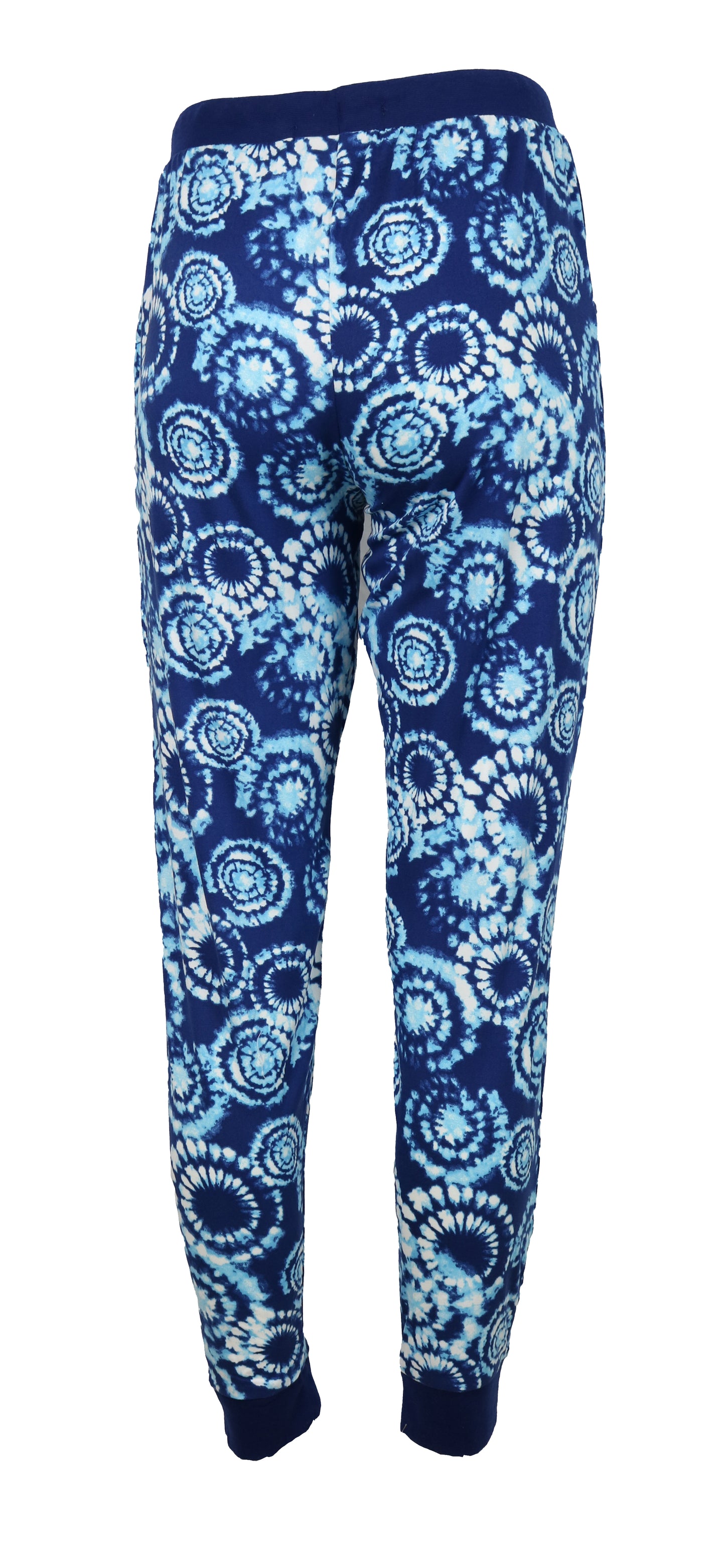 Namastay Home With My Cat Blue Tie Dye Jogger Pajama Set