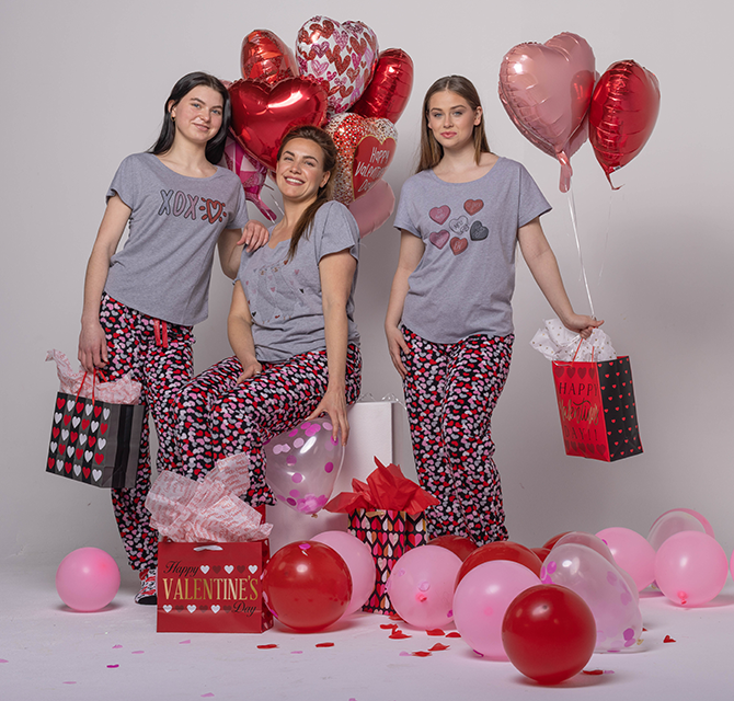 XOXO Ladies Shirt & Pant Pajama Set