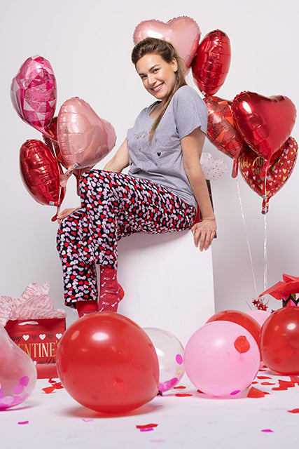 Llama Love Ladies Shirt & Pant Pajama Set