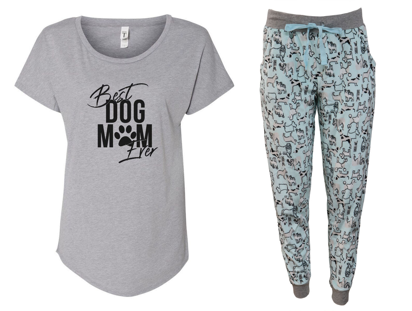 Dog mom pj set sale