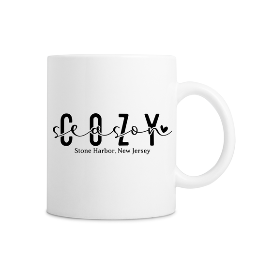 Stone Harbor Cozy Season Mug - White