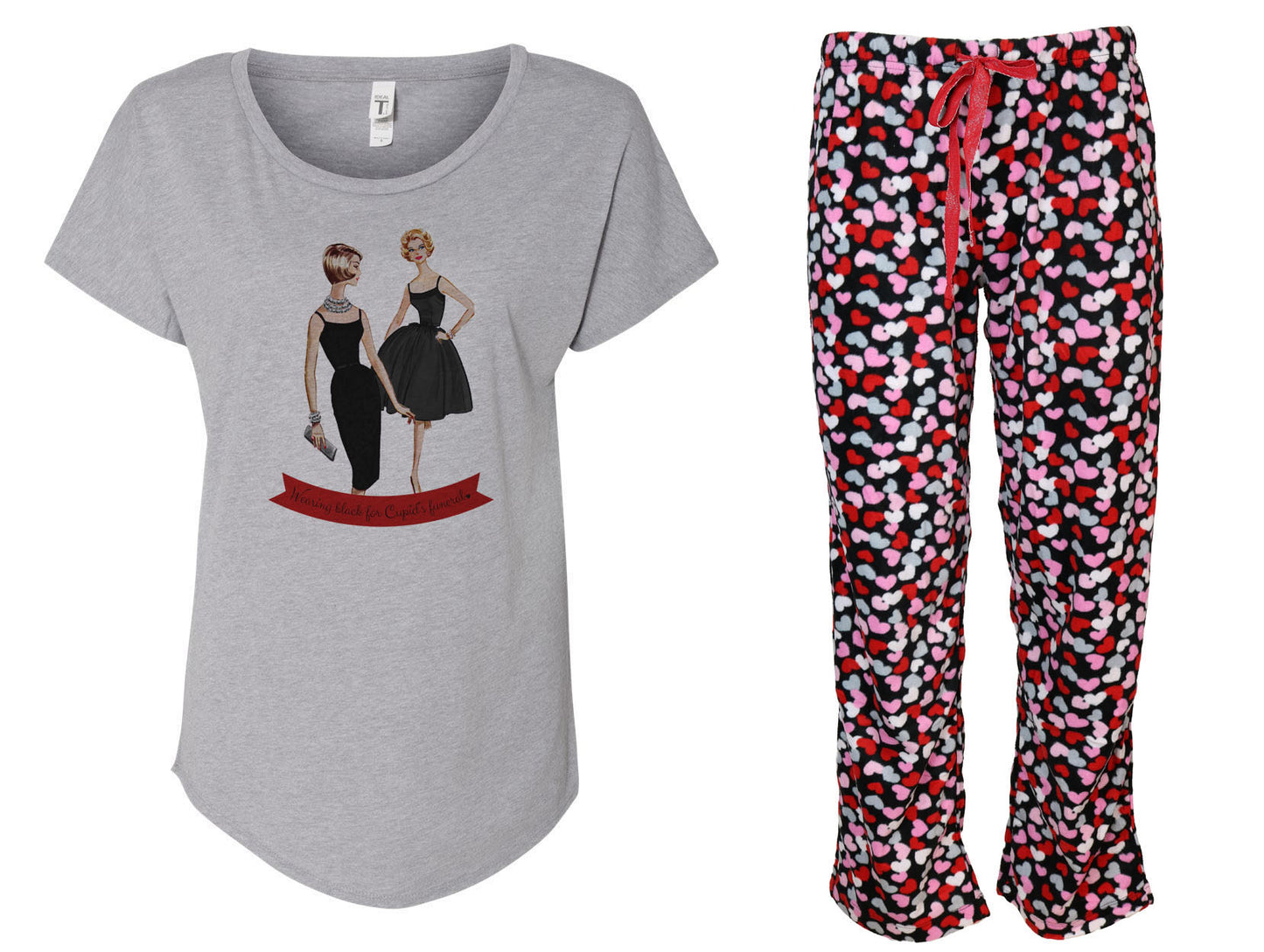 Cupid's Funeral Ladies Shirt & Pant Pajama Set