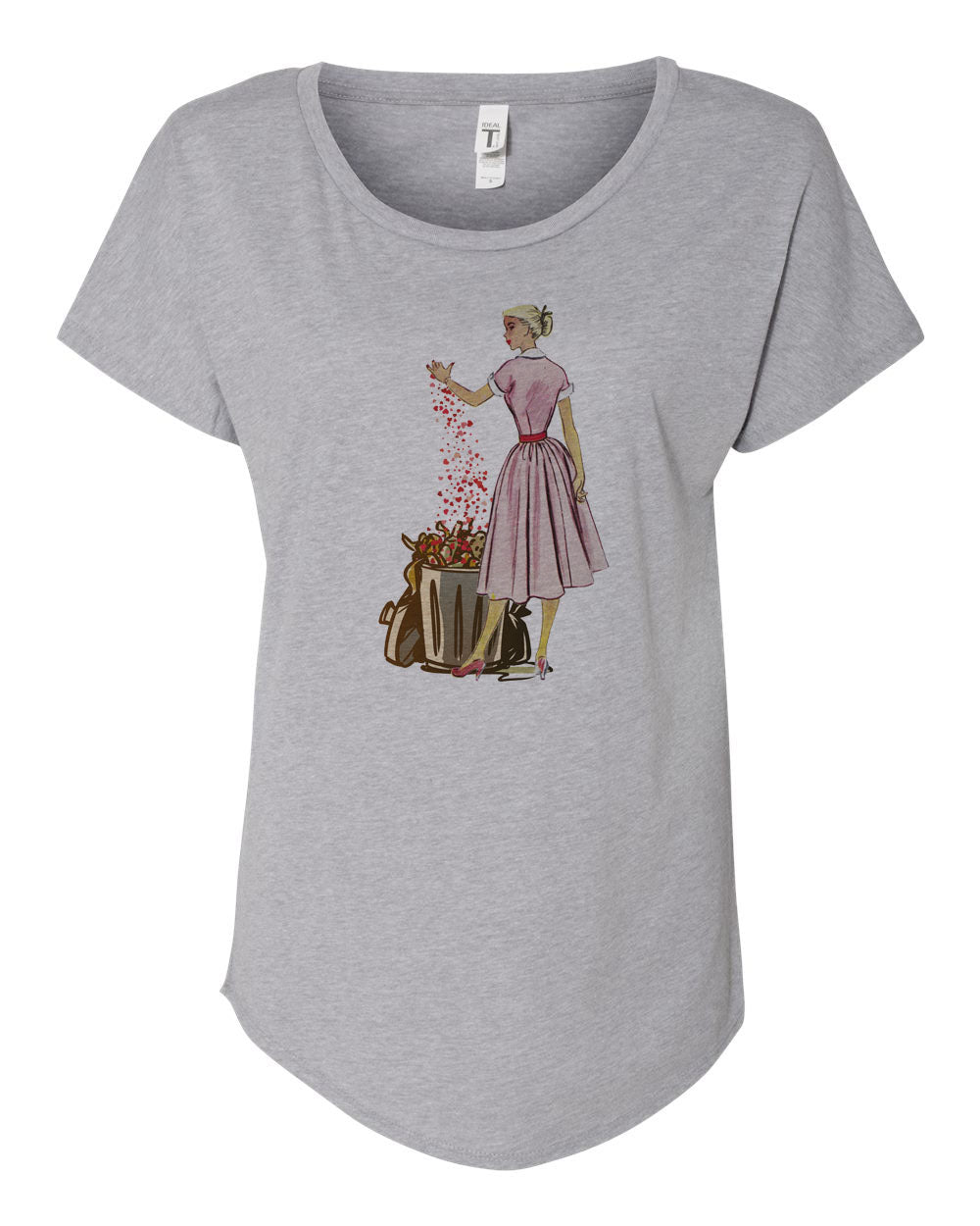 Down With Love Ladies Shirt & Pant Pajama Set