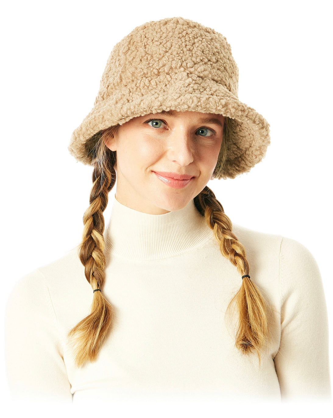 Teddy Bear Fleece Adjustable Bucket Hat