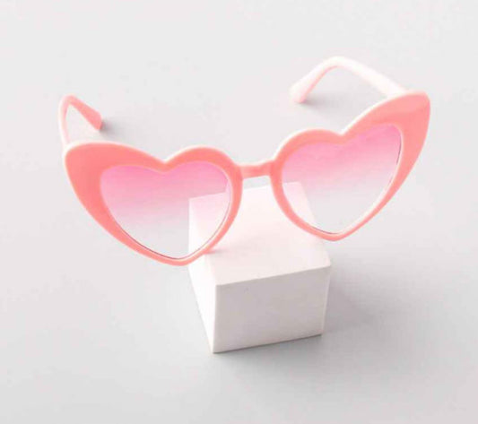 Heart Shaped Pink Sunglasses