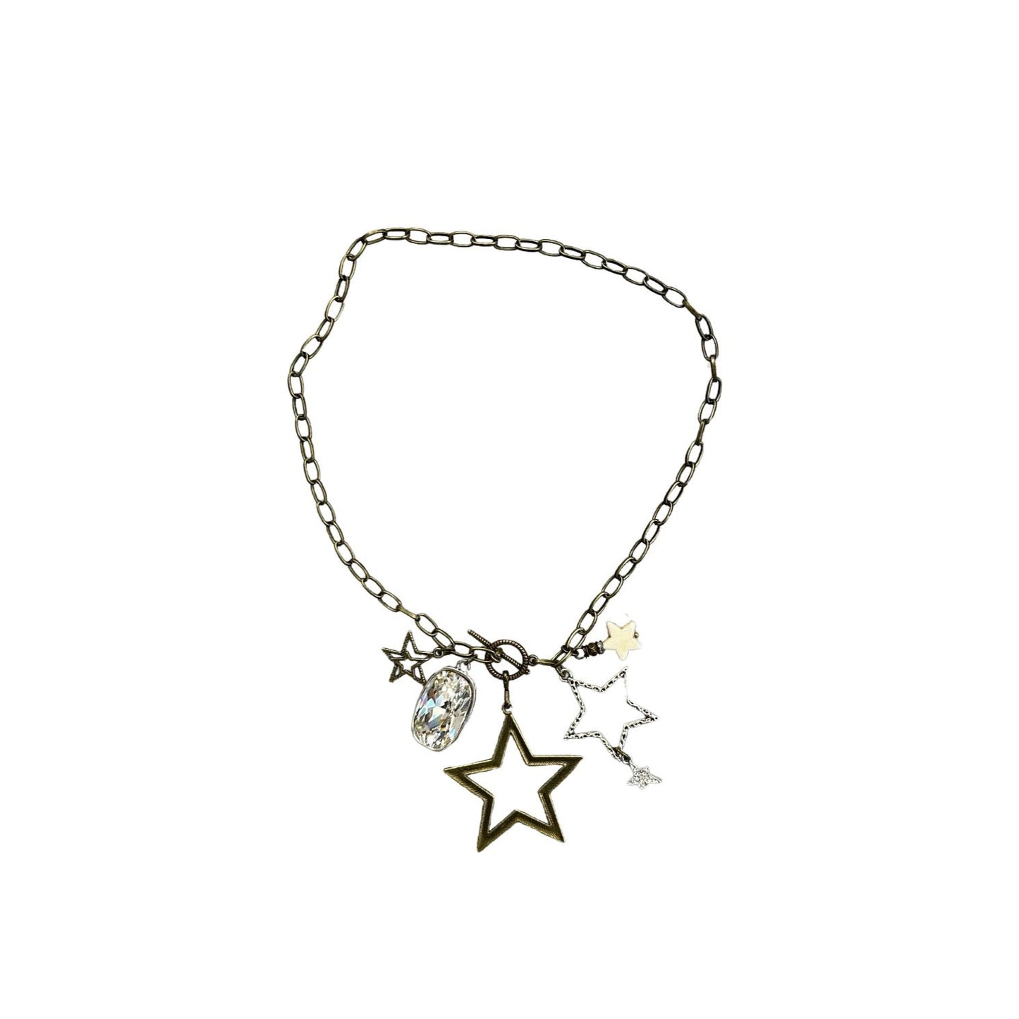 Gypsy Star 5 Charm Toggle Necklace