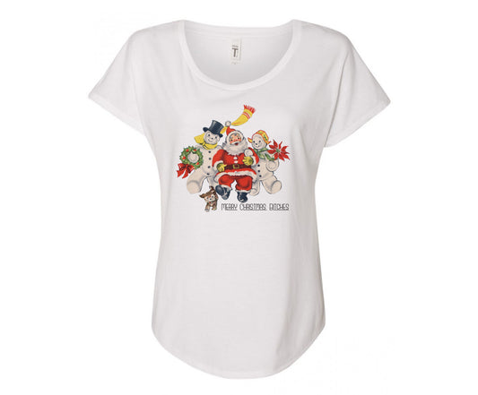 Merry Christmas Bitches Ladies Tee - White
