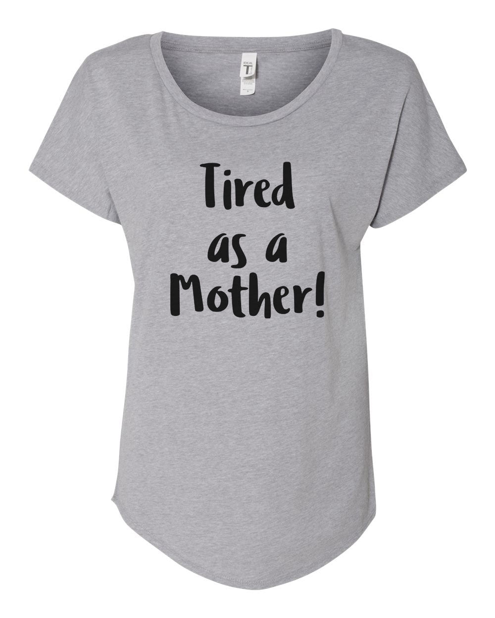 Tired As A Mother! Jogger Grey & Pink Pajama Set