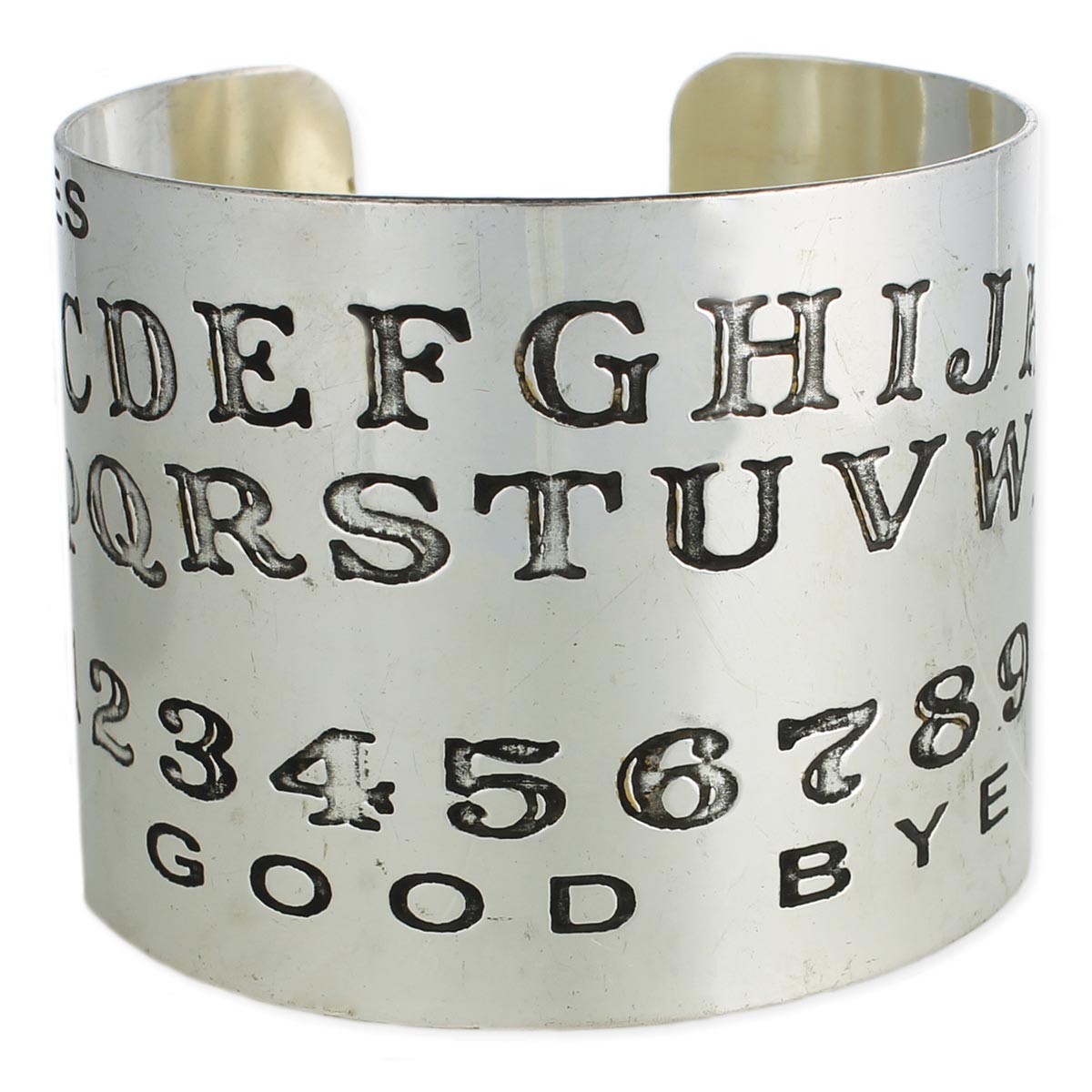 Silver Ouija Spirit Board Cuff Bracelet