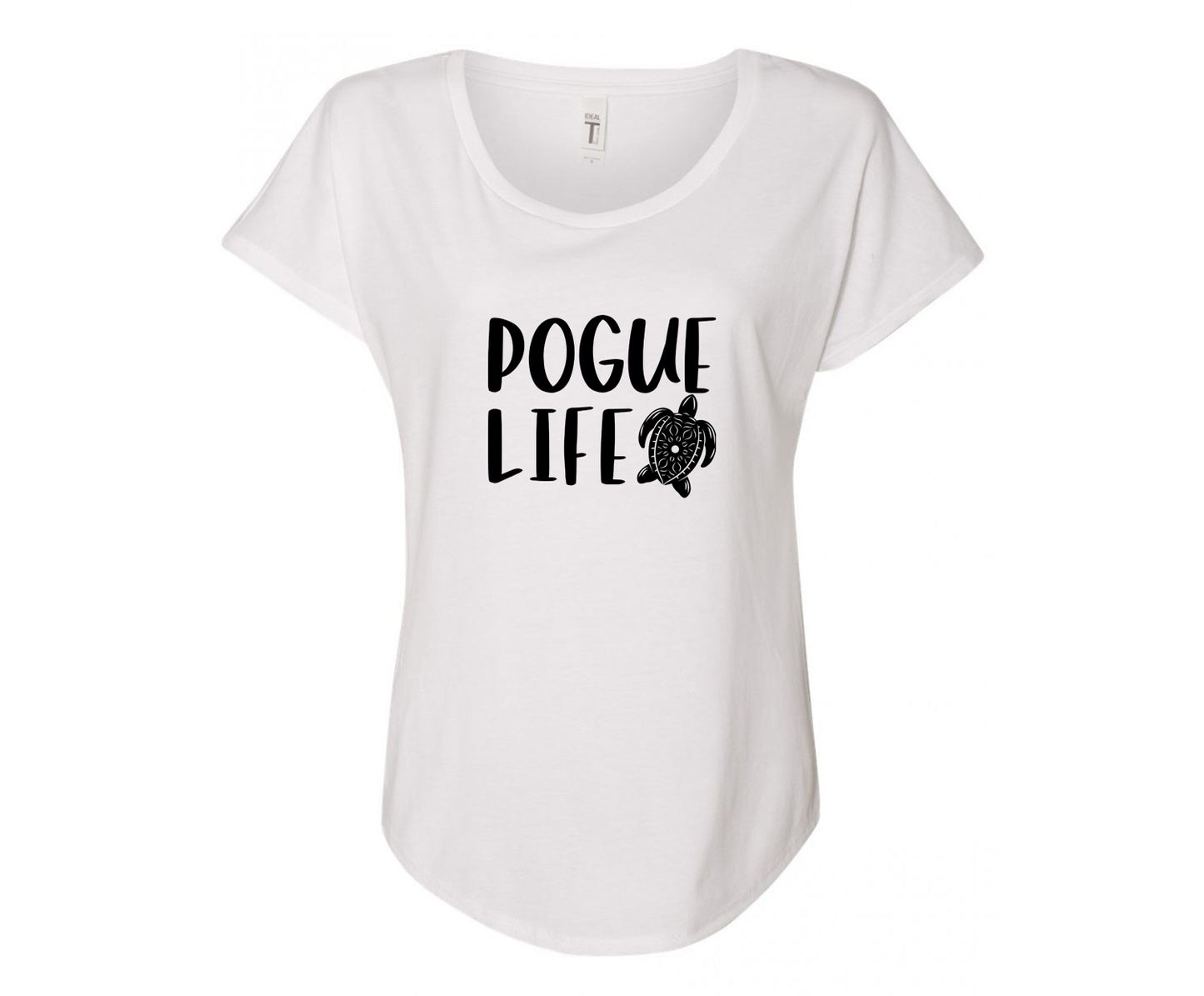 Pogue Life Turtle Tee - In Grey & White