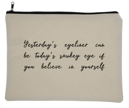 Smokey Eye Canvas Zipper Bag
