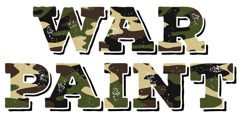 Camo War Paint Canvas Zipper Bag