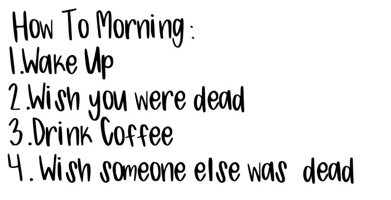 How To Morning White Ugh Mug