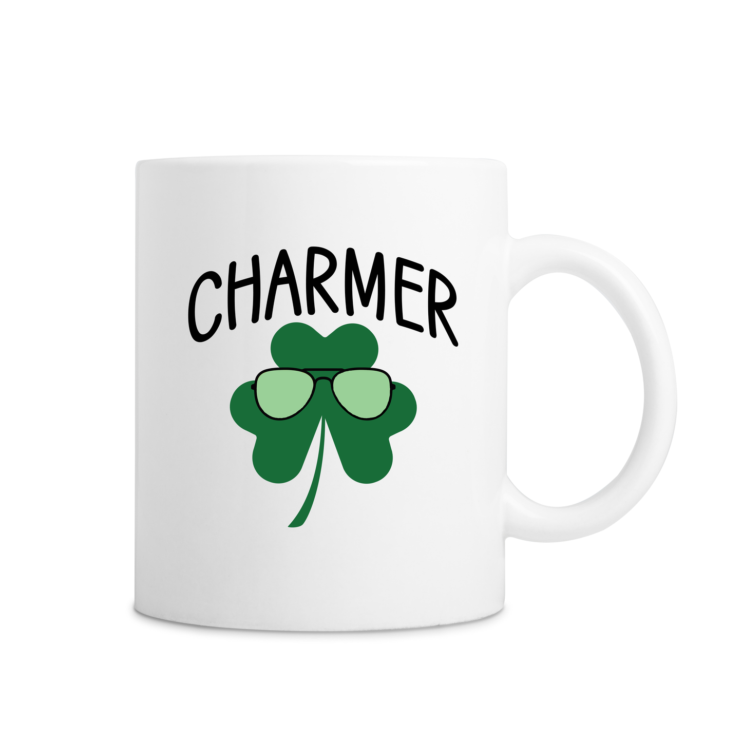 Charmer Chill Shamrock Mug - White