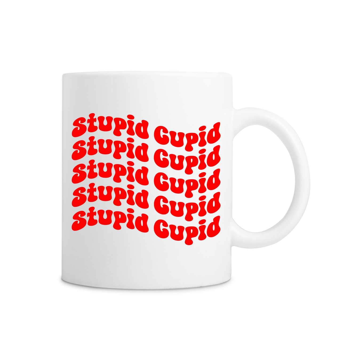 Stupid Cupid Mug - White