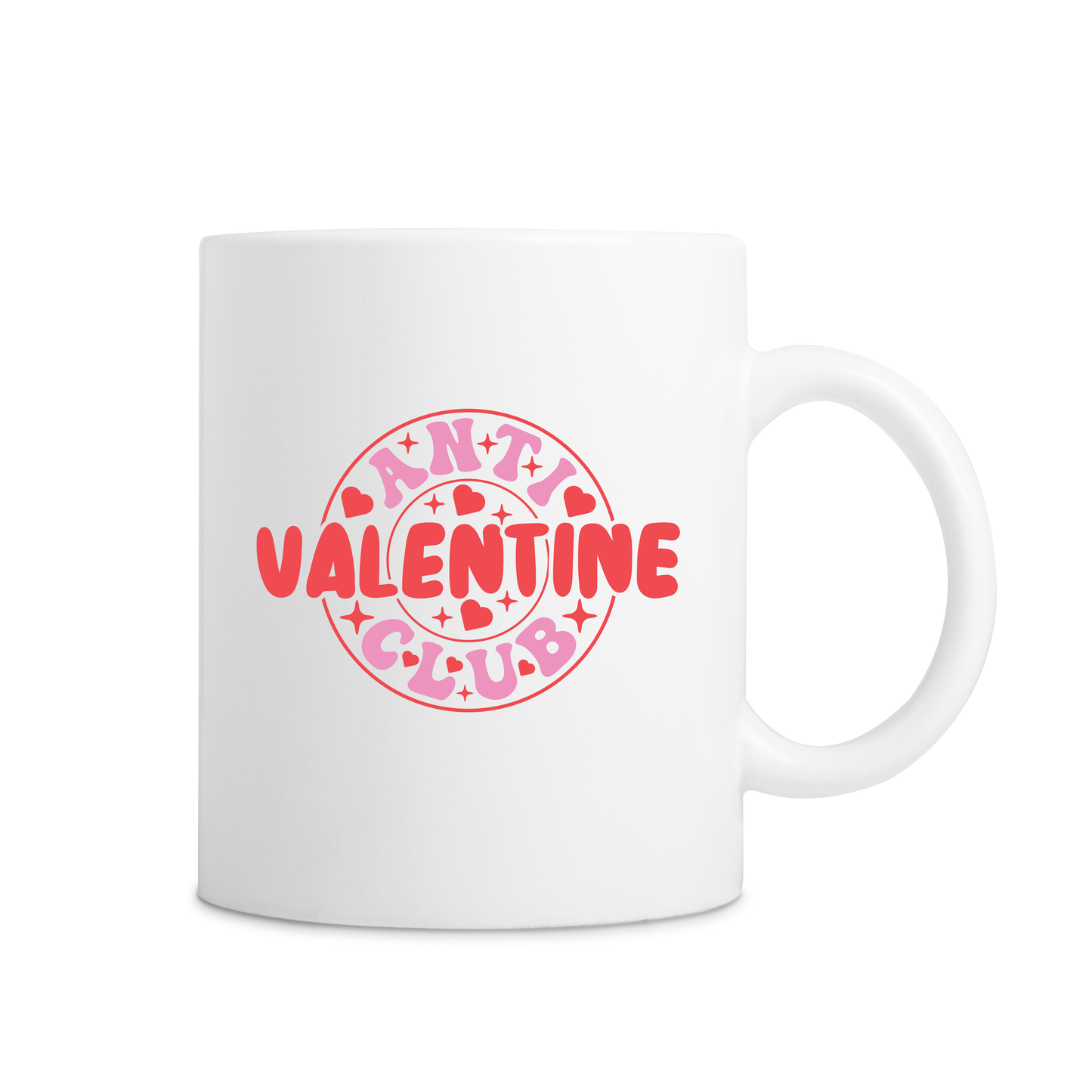 Anti Valentine Club Mug - White