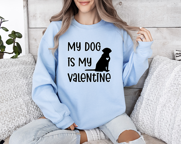 My Dog Is My Valentine Blue Women's 3 Piece Dog Pajama Set - In 3 Color Choices