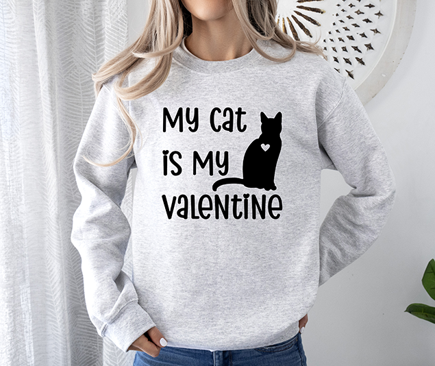 My Cat Is My Valentine Women's 3 Piece Cat Pajama Set - In 3 Color Choices