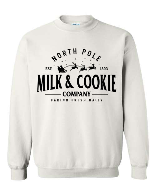 North Pole Milk & Cookie Company Crewneck Sweatshirt - In 3 Colors