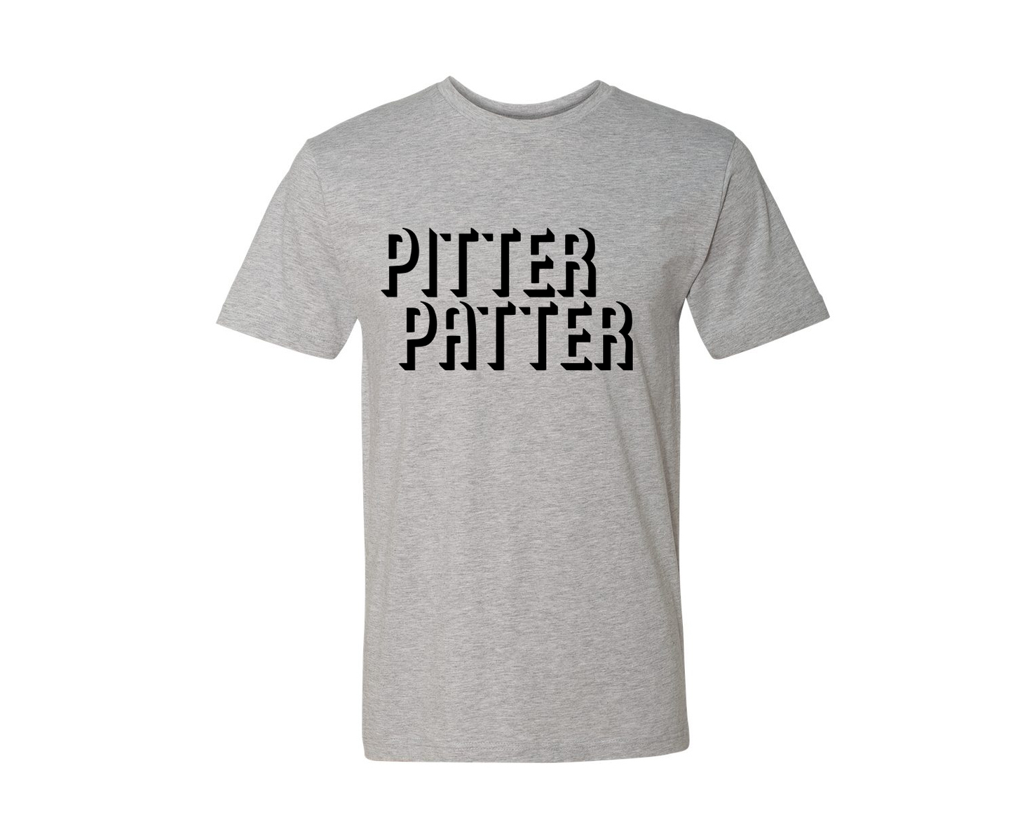 Pitter Patter Letter Kenny Men's Tee Shirt - Grey