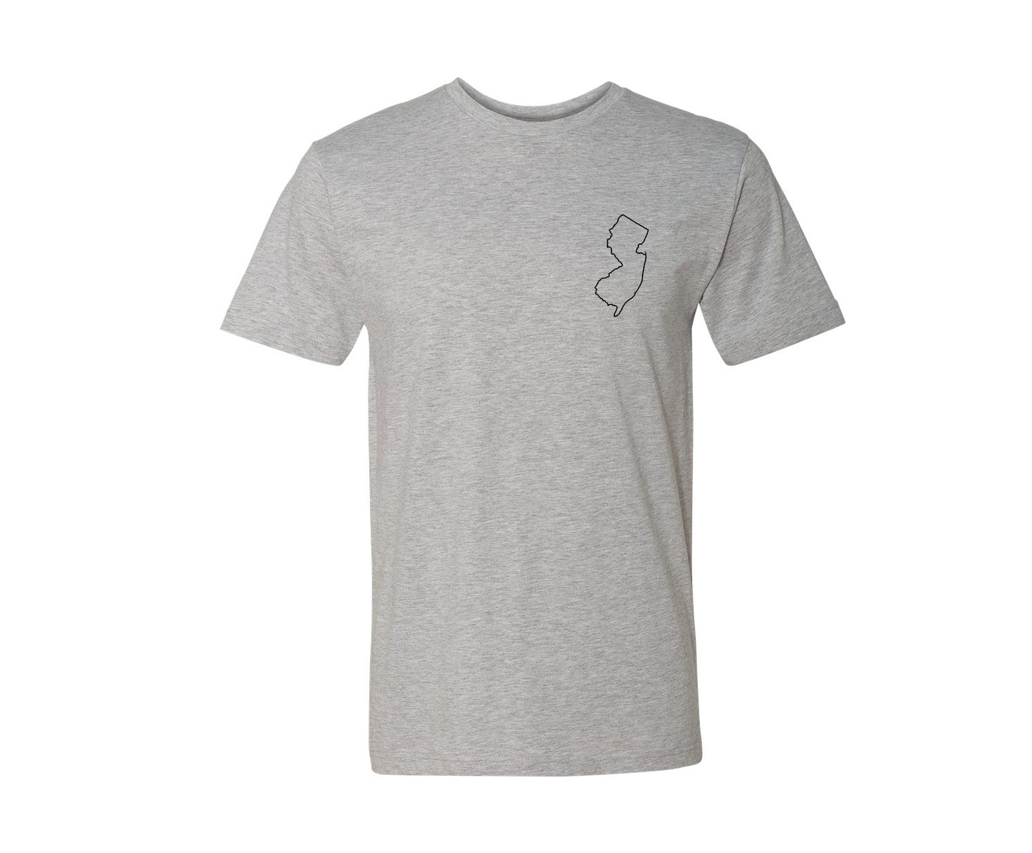 Down The Shore New Jersey Men's Fit Tee Shirt - Grey