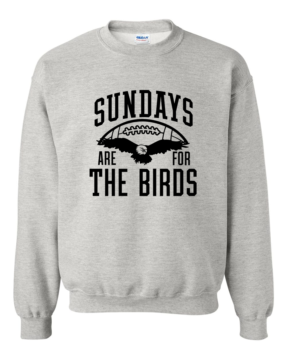 Sundays Are For The Birds Crew Neck Sweatshirt - In 2 Grey Options