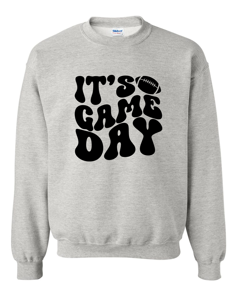 It's Game Day Football Crew Neck Sweatshirt - Grey