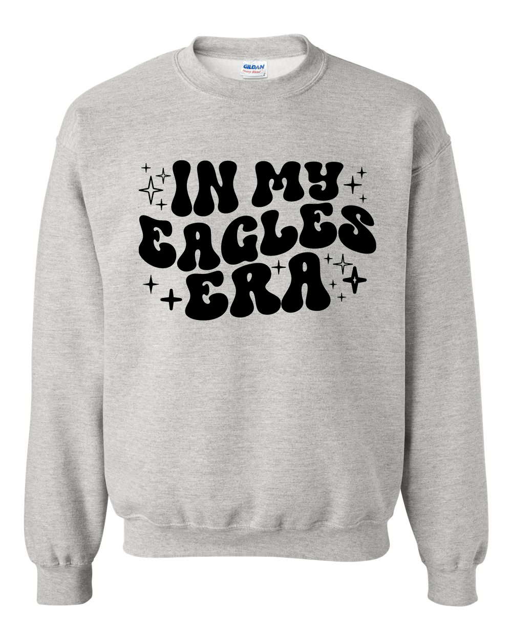 In My Eagles Era Crew Neck Sweatshirt - In Irish Green & Grey