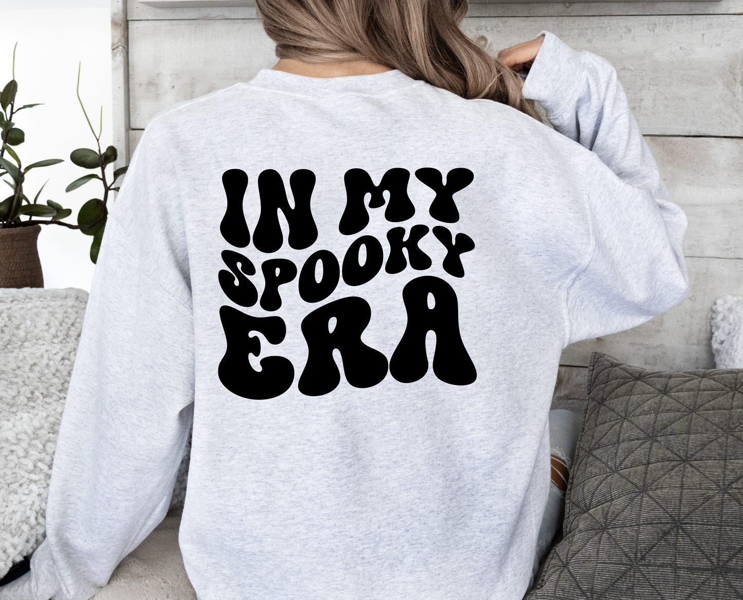 In My Spooky Era Crew Neck Sweatshirt - Grey