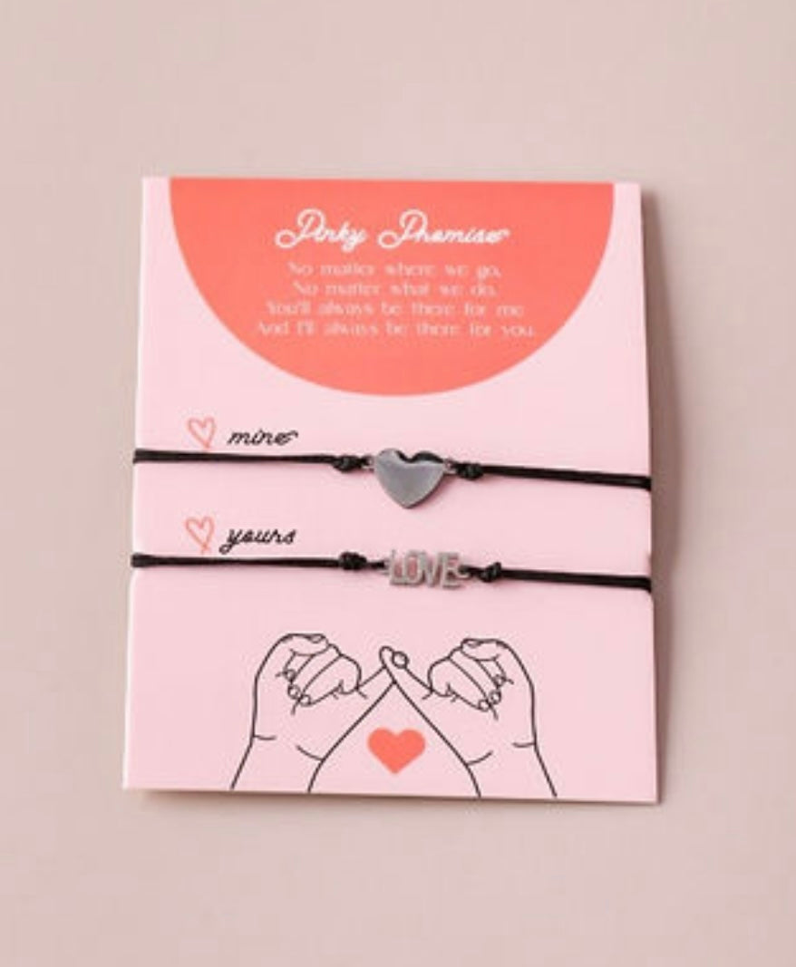Love & Heart Friendship Bracelet Pack