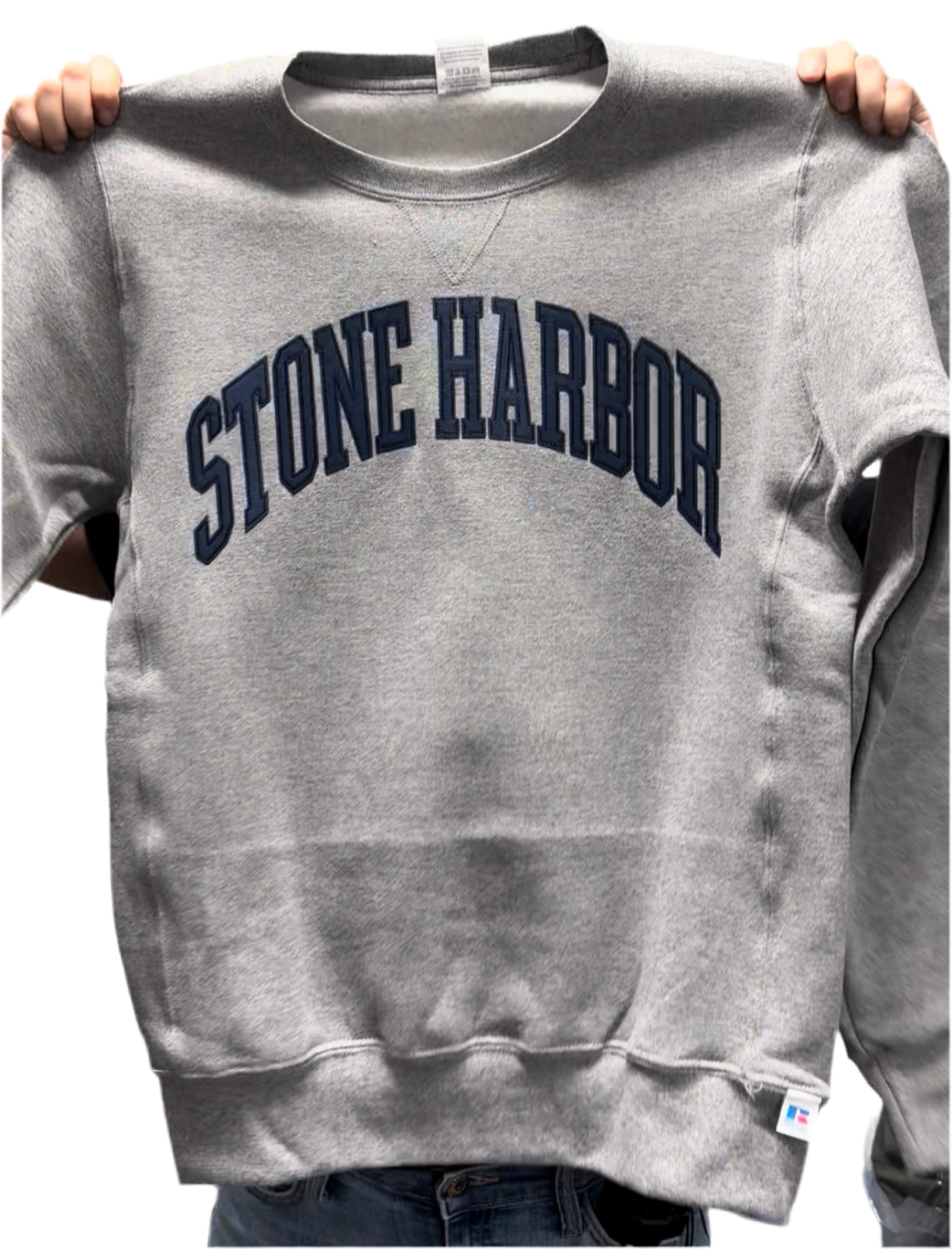 Stone Harbor Navy & Heather Grey Crewneck Sweatshirt - Taylor Swift Look-A-Like