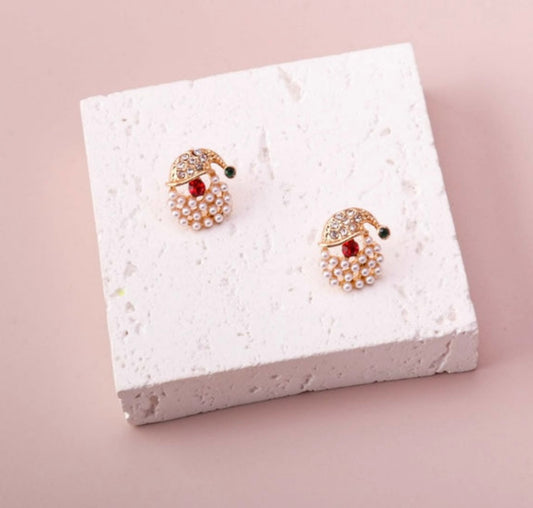 Santal Pearl & Rhinestone Earrings