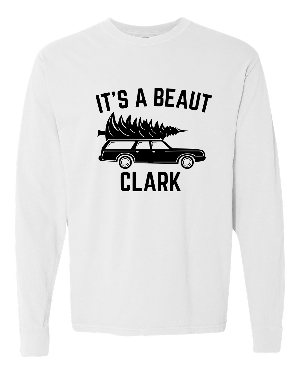 It's A Beaut Clark Station Wagon Long Sleeve Tee - White