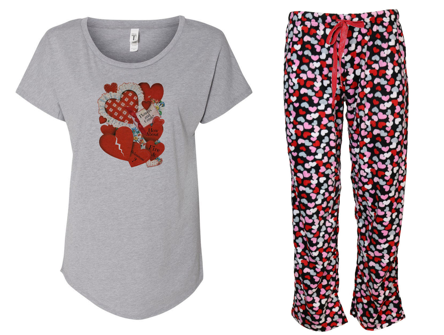 Fire and Brimstone Ladies Shirt & Pant Pajama Set