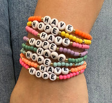 Load image into Gallery viewer, Have Hope Beaded Bracelet Set
