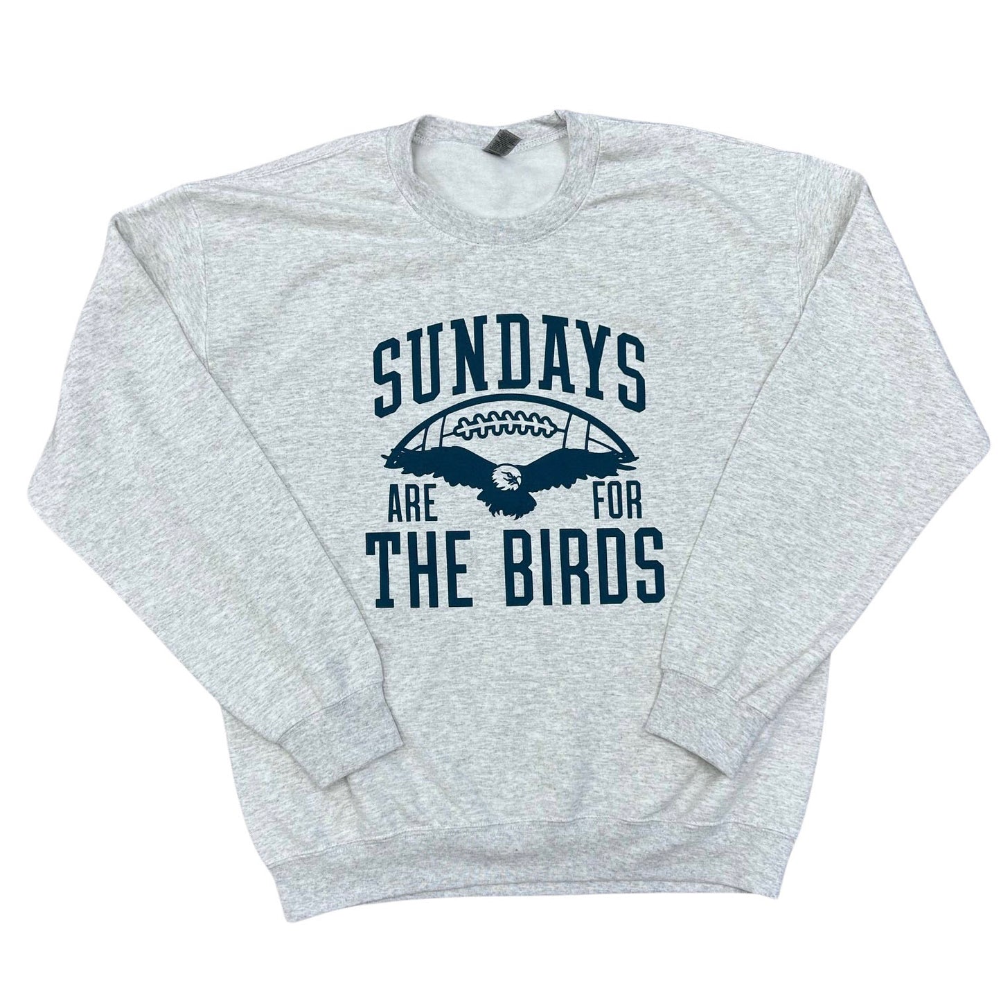 Sundays Are For The Birds Crew Neck Sweatshirt - In 2 Grey Options