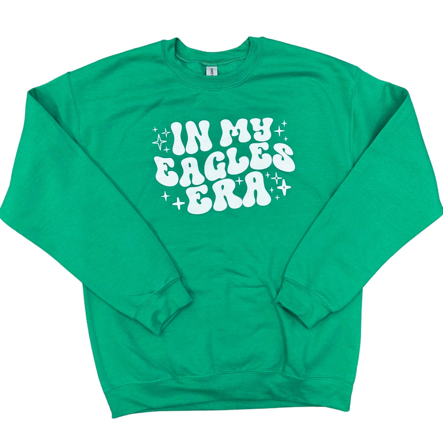 In My Eagles Era Crew Neck Sweatshirt - In Irish Green & Grey