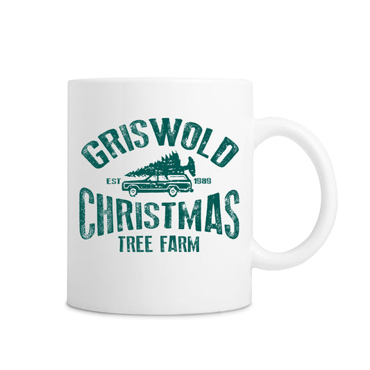 Griswold Christmas Tree Farm Mug - White
