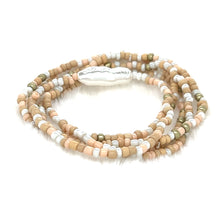 Load image into Gallery viewer, Pearl &amp; Seed Bead Stretch Bracelet Set