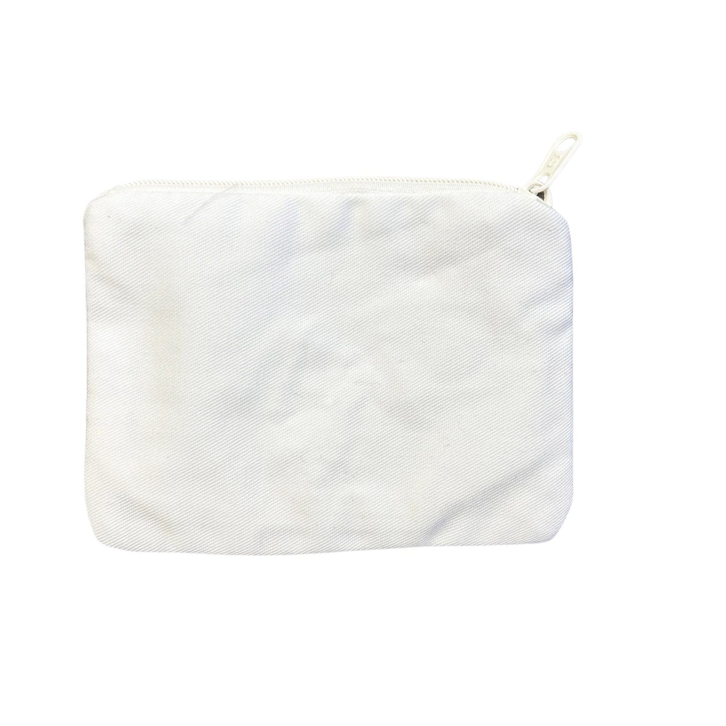 Sea Shell Beaded Zipper Coin & Card Bag - White