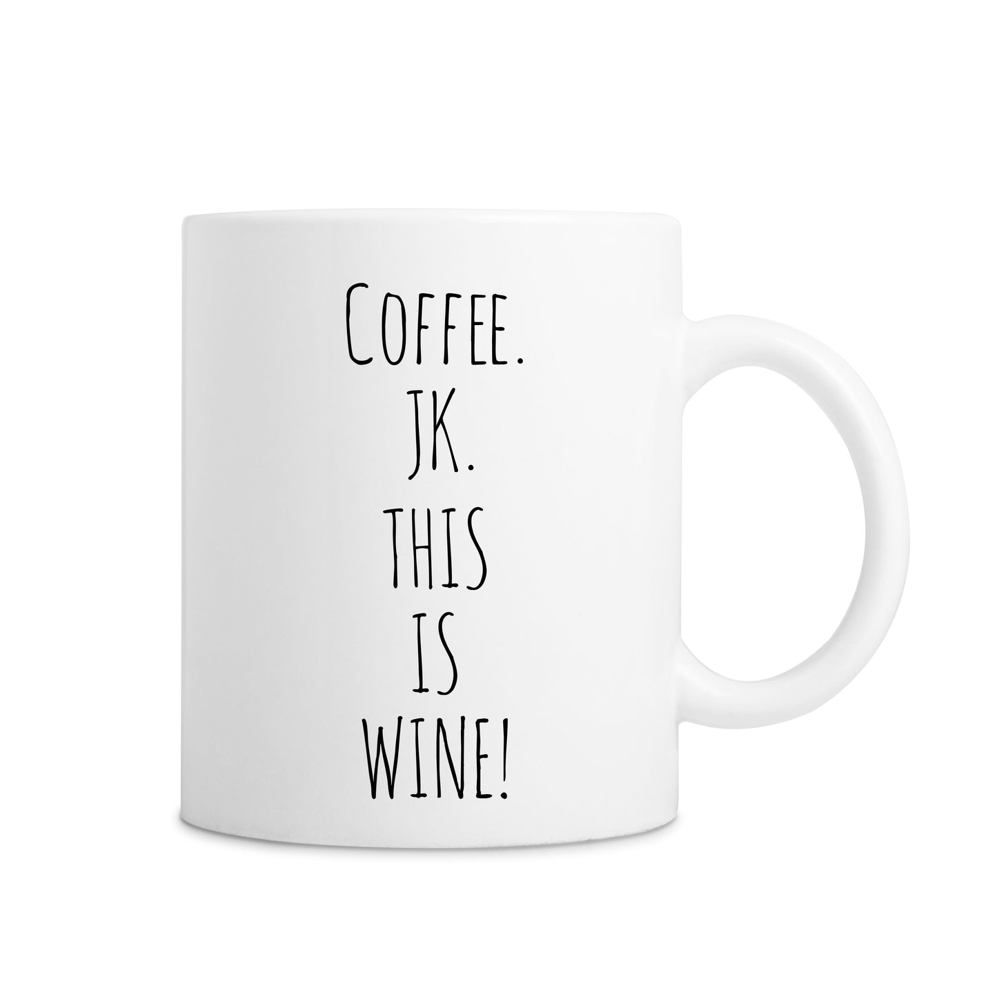 Coffee. JK. This Is Wine Mug - White