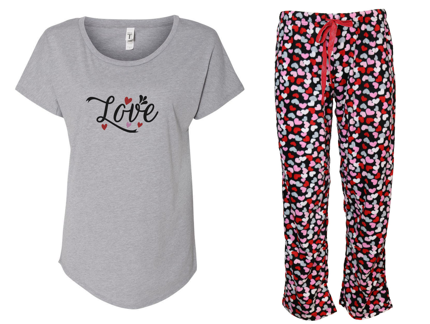 Love Ladies Shirt & Pant Pajama Set