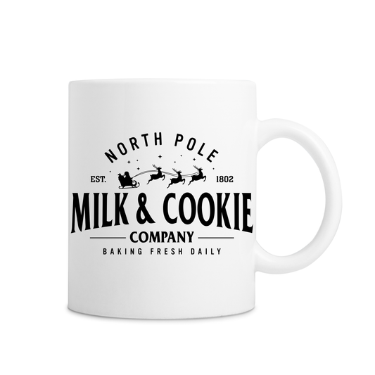 North Pole Milk & Cookie Company Mug - White
